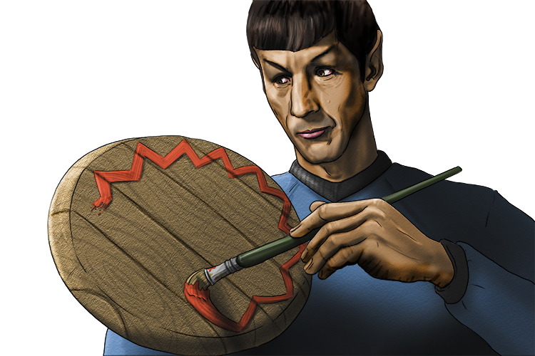 The shield that the Vulcan (shield volcano) used was easy to construct – you just cut out a plate and paint the margins (constructive plate margins).